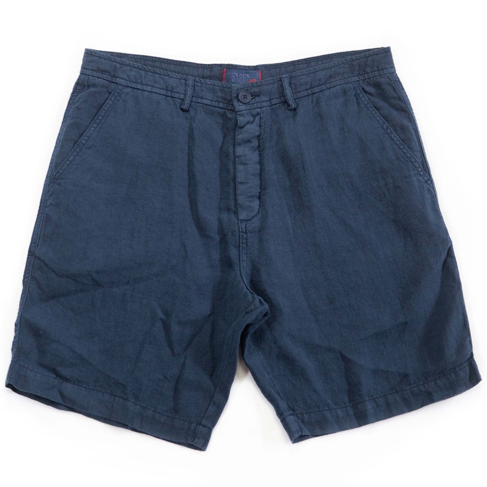 NWT - BENSON Navy linen volley short